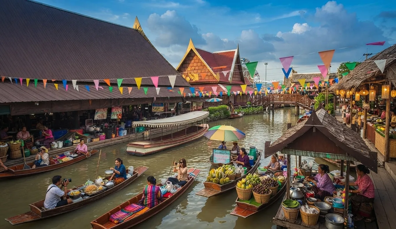 ตลาดน้ำอโยธยา - ตลาดน้ำอโยธยา ของกินอยุธยา ของฝากอยุธยา เช่ารถเที่ยว ตลาดโบราณ